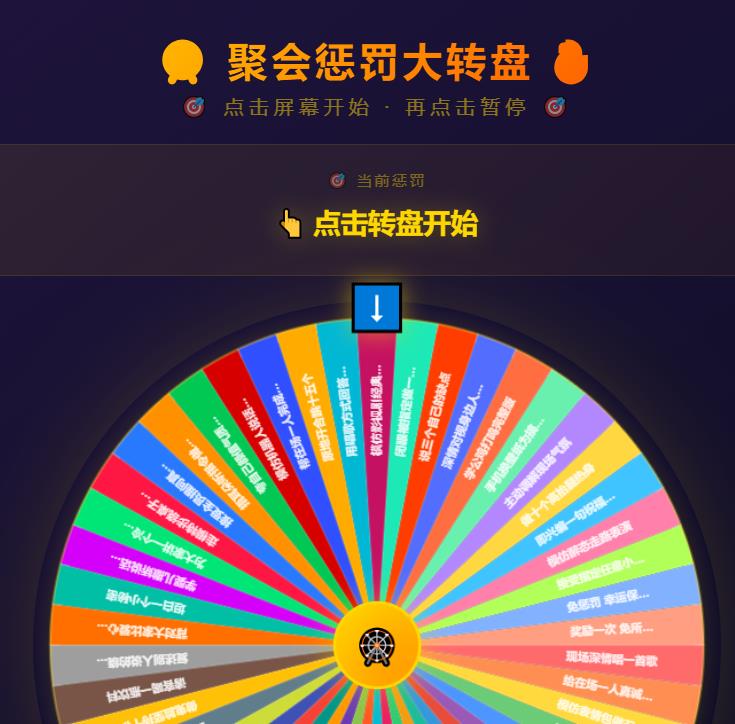 聚会娱乐大转盘